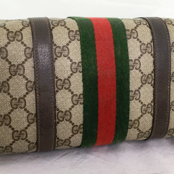 80s Gucci Speedy Racing Stripe Supreme Web GG Bag - Picture 5 of 8
